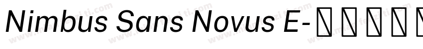 Nimbus Sans Novus E字体转换